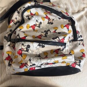 Disney Mickey Mouse White and Black Backpack